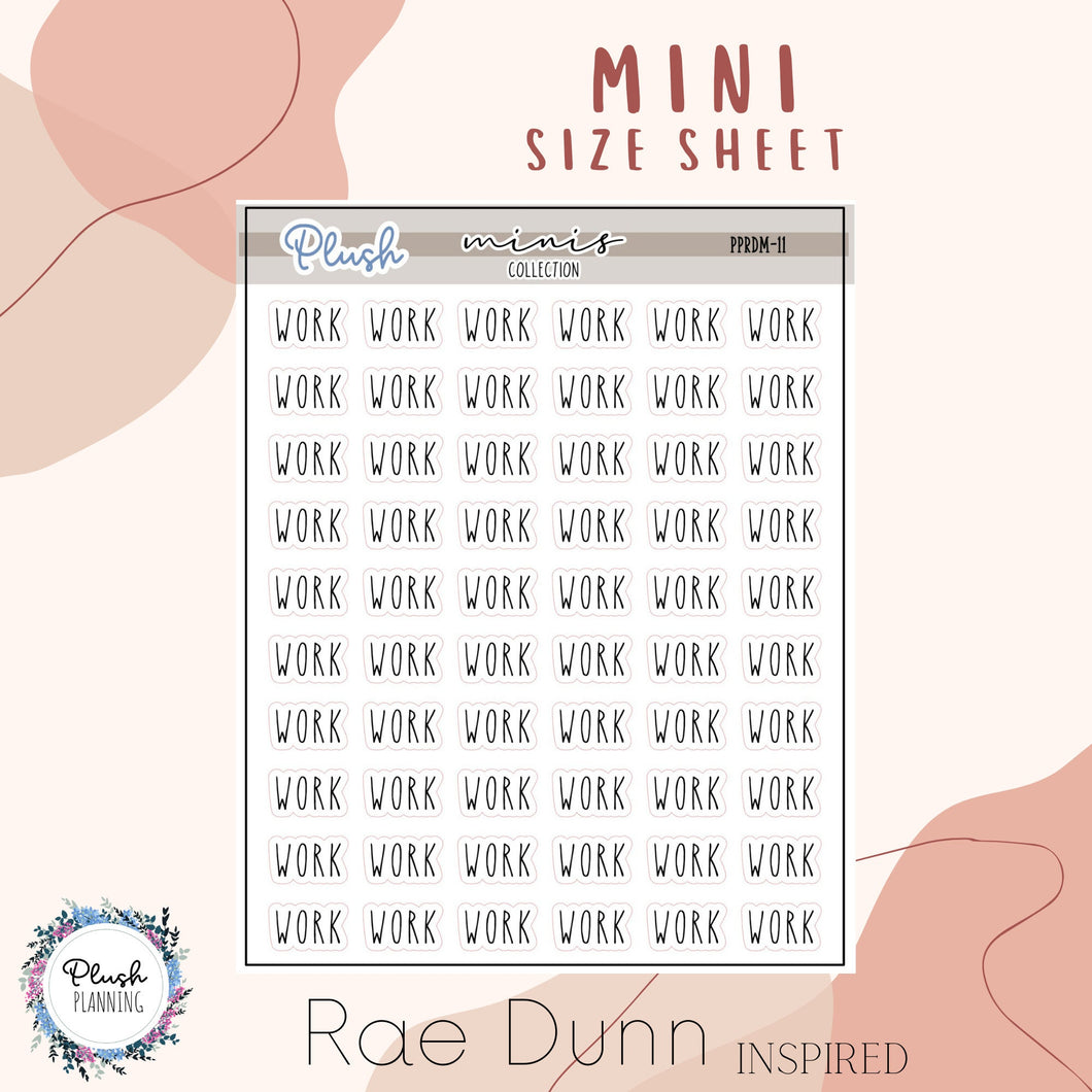Don't Forget! Script Mini Planner Stickers, Rae Dunn Inspired – Plush  Planning